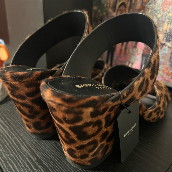 Saint Laurent Oak Mule Leapord Calf Hair⭐️Final Markdown⭐️ - Picture 4 of 7
